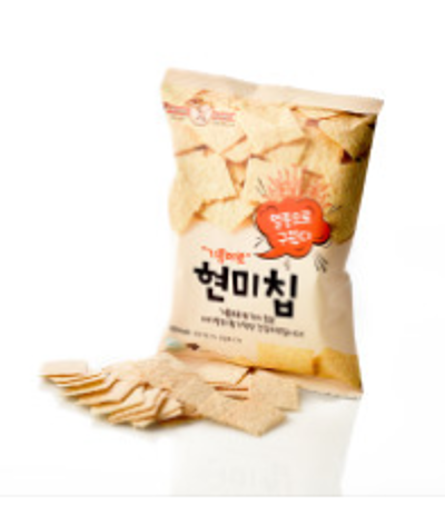 기름제로현미칩 60g 10봉 + 친환경 택배포장 + 건강스낵 미리보기 이미지