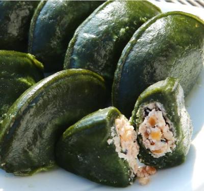 고수록 생모시 견과류 듬뿍 송병 400g 3봉 송편 식사대용 떡선물 답례떡 미리보기 이미지