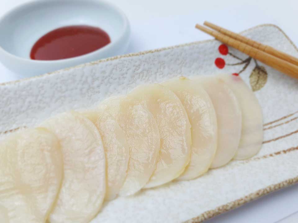[서해키조개] 슬라이스 키조개 관자 3mm 200g 